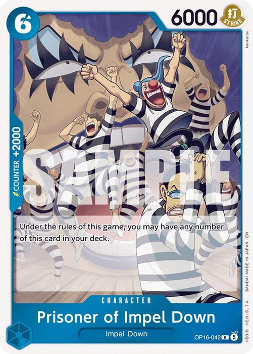 Prisoner of Impel Down (#OP16-042) (The Time of Battle) Near Mint Foil