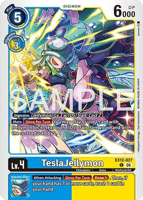 TeslaJellymon (#EX12-027 C) (Digital World Shambala) Near Mint