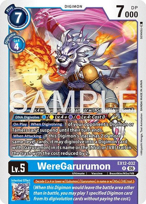WereGarurumon (#EX12-032 R) (Digital World Shambala)