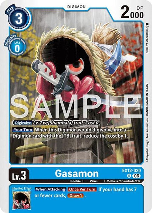 Gasamon (#EX12-020 U) (Digital World Shambala) Near Mint