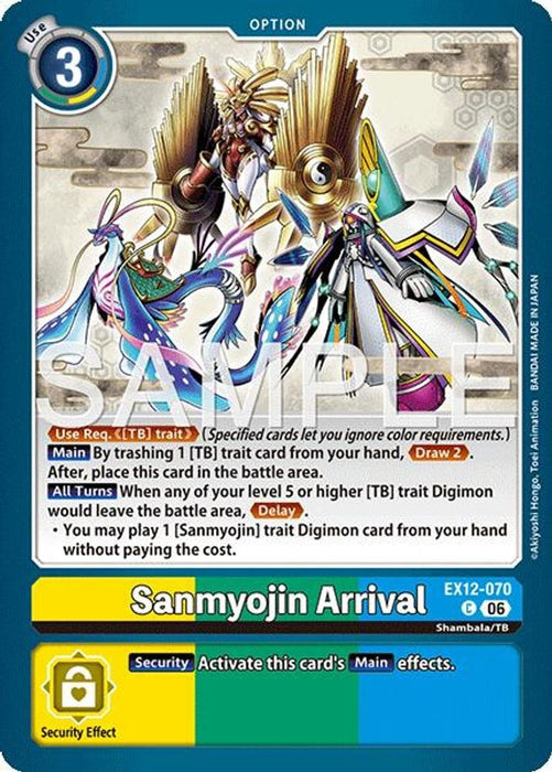 Sanmyojin Arrival (#EX12-070 C) (Digital World Shambala)