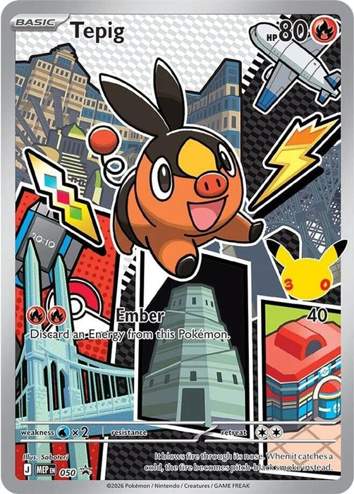 Tepig - 050 (#050) (ME: Mega Evolution Promo) Near Mint Holofoil