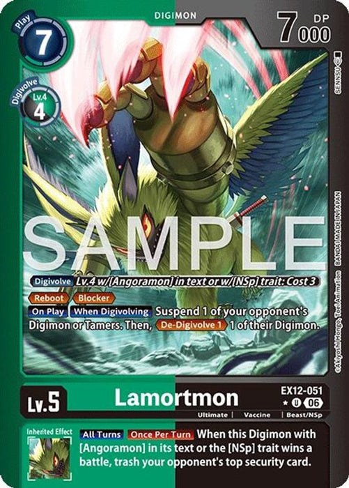 Lamortmon (Limited Foil) (#EX12-051 U) (Digital World Shambala)