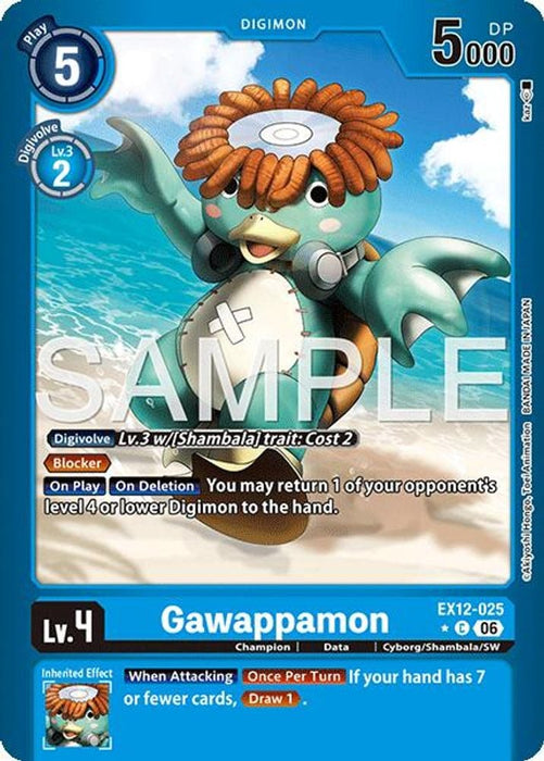 Gawappamon (Limited Foil) (#EX12-025 C) (Digital World Shambala)