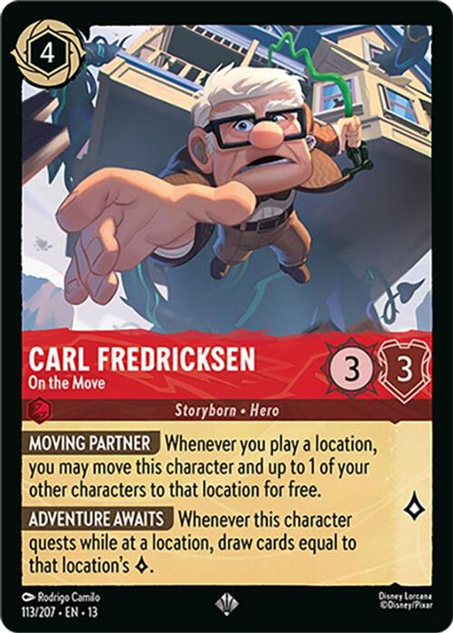 Carl Fredricksen - On the Move (#113/207) (Attack of the Vine!) Near Mint