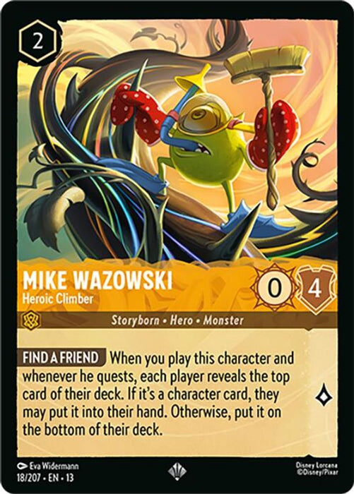 Mike Wazowski - Heroic Climber (#18/207) (Attack of the Vine!) Near Mint