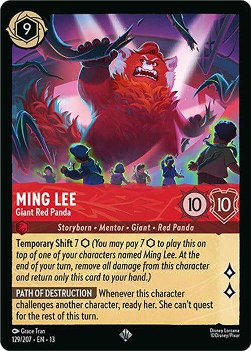Ming Lee - Giant Red Panda (#129/207) (Attack of the Vine!) Near Mint