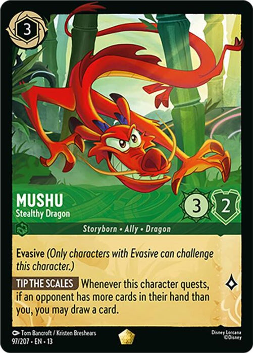 Mushu - Stealthy Dragon (#97/207) (Attack of the Vine!) Near Mint