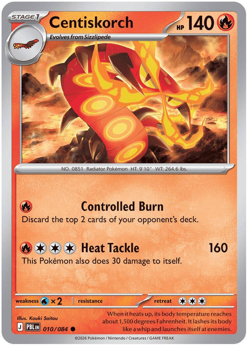 Image for Centiskorch (010/084) [ME05: Pitch Black] (ME05) - Pokemon