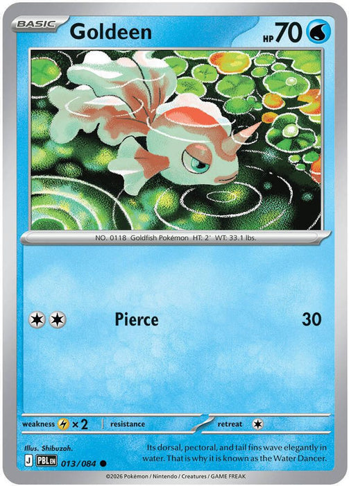 Goldeen - 013/084 (#013/084) (ME05: Pitch Black) Near Mint Reverse Holofoil