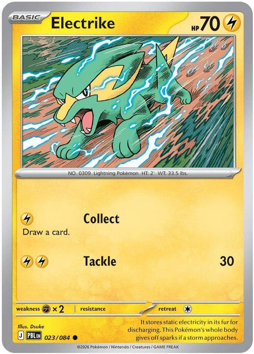 Electrike (#023/084) (ME05: Pitch Black) Near Mint Reverse Holofoil
