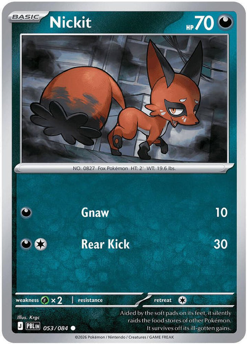 Nickit (#053/084) (ME05: Pitch Black) Near Mint Reverse Holofoil