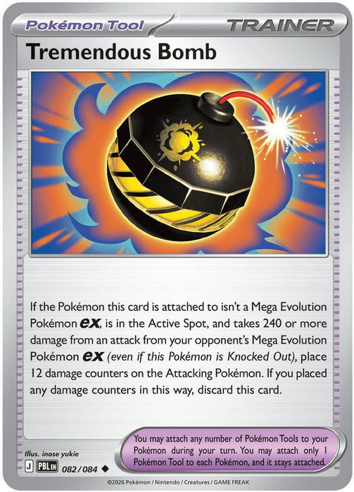 Tremendous Bomb - 082/084 (#082/084) (ME05: Pitch Black) Near Mint