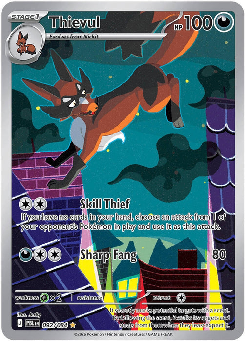 Image for Thievul (092/084) [ME05: Pitch Black] (ME05) - Pokemon
