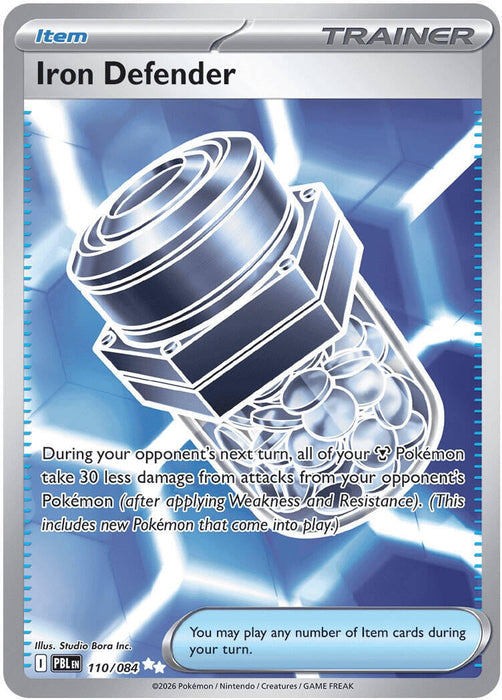 Image for Iron Defender (110/084) [ME05: Pitch Black] (ME05) - Pokemon