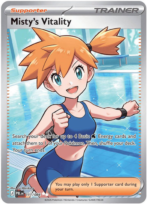 Misty's Vitality - 111/084 (#111/084) (ME05: Pitch Black) Near Mint Holofoil