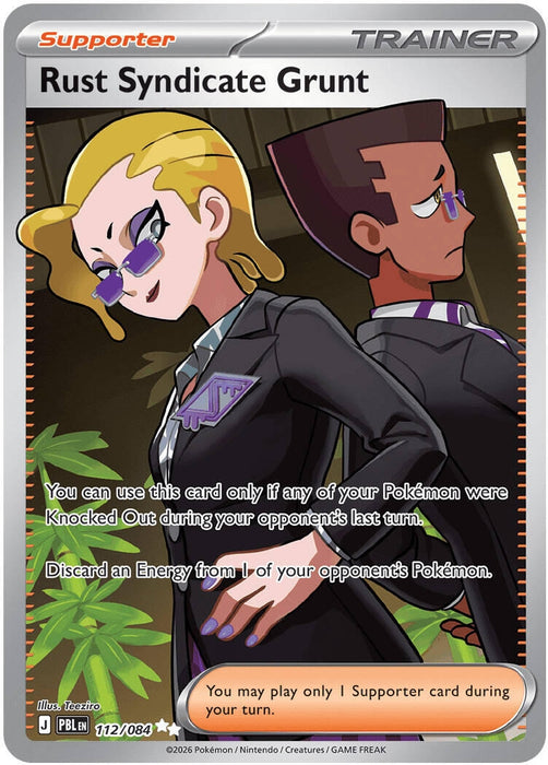 Image for Rust Syndicate Grunt (112/084) [ME05: Pitch Black] (ME05) - Pokemon