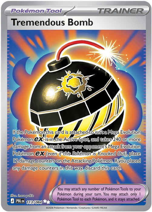 Image for Tremendous Bomb (113/084) [ME05: Pitch Black] (ME05) - Pokemon