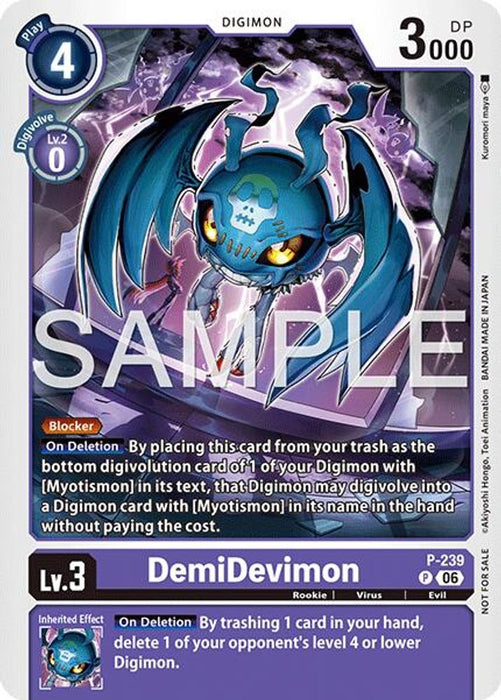 DemiDevimon (Official Store Tournament 2026 Vol. 3 Participant) (#P-239 P) (Digimon Promotion Cards) Near Mint