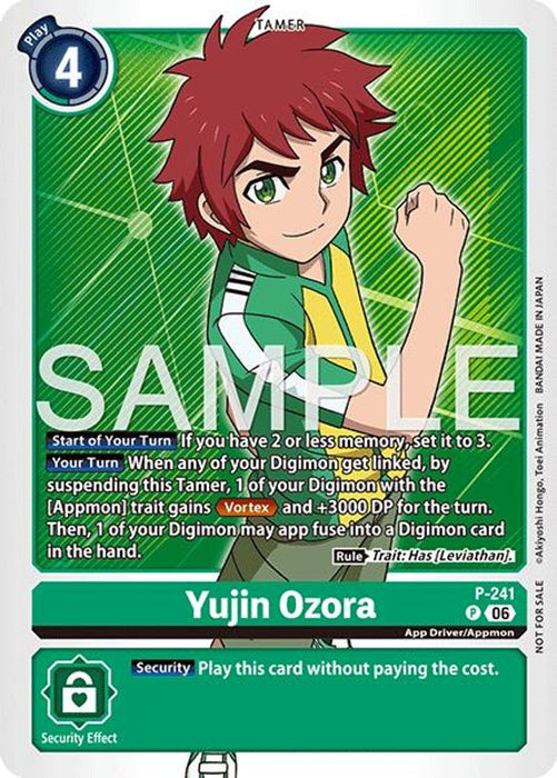 Yujin Ozora (Official Store Tournament 2026 Vol. 3 Participant) (#P-241 P) (Digimon Promotion Cards) Near Mint