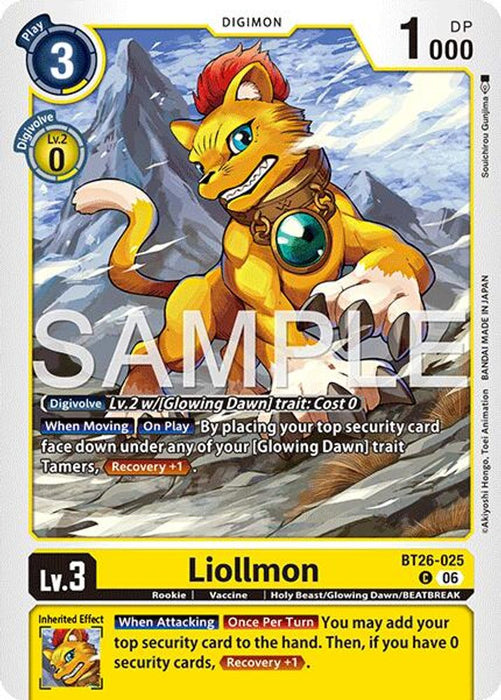 Liollmon (#BT26-025 C) (Timeless Bonds) Near Mint