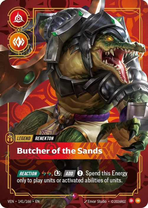 Renekton, Butcher of the Sands (#141/166) (Vendetta) Near Mint Foil
