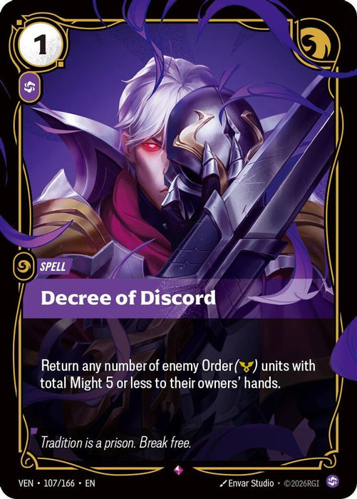 Decree of Discord (#107/166) (Vendetta) Near Mint Foil