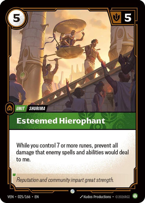 Esteemed Hierophant (#025/166) (Vendetta) Near Mint