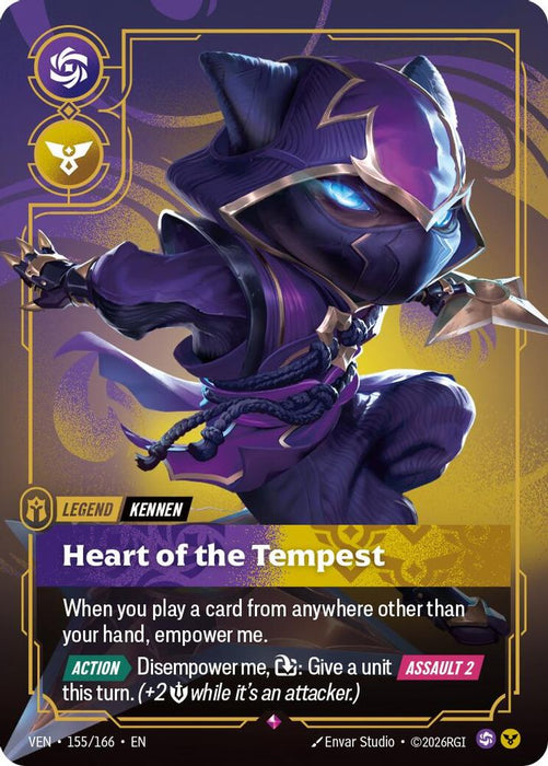 Kennen, Heart of the Tempest (#155/166) (Vendetta) Near Mint Foil