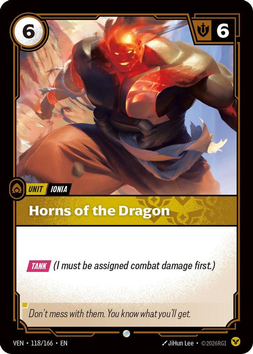 Horns of the Dragon (#118/166) (Vendetta) Near Mint