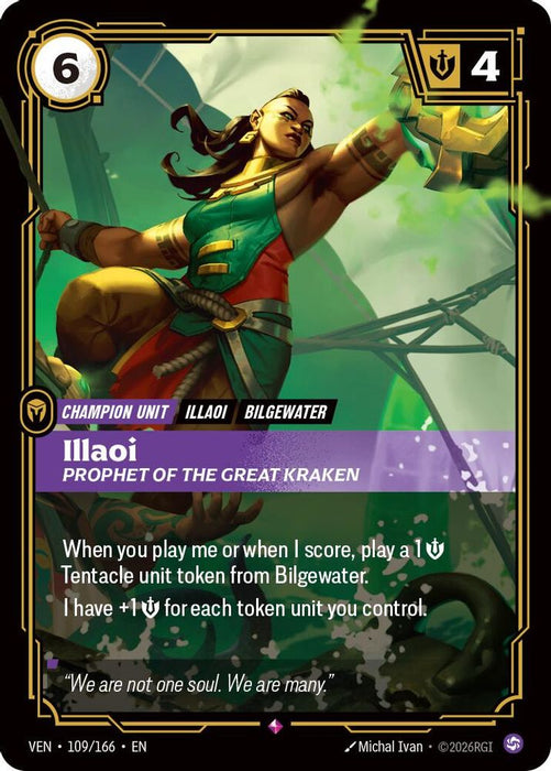 Illaoi, Prophet of the Great Kraken (#109/166) (Vendetta) Near Mint Foil