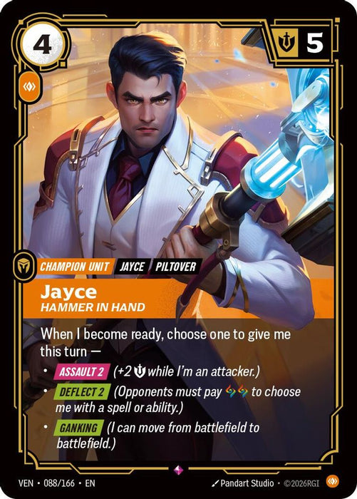 Jayce, Hammer in Hand (#088/166) (Vendetta) Near Mint Foil