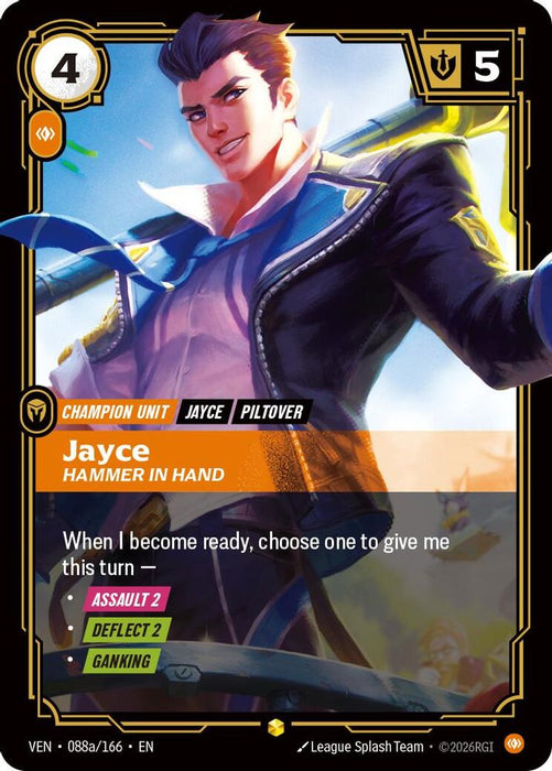 Jayce - Hammer in Hand (Alternate Art) (#088a/166) (Vendetta) Near Mint Foil