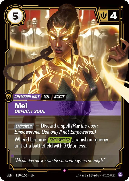 Mel, Defiant Soul (#110/166) (Vendetta) Near Mint Foil