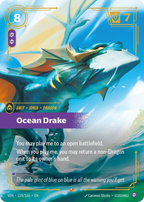 Ocean Drake (#115/166) (Vendetta) Near Mint Foil