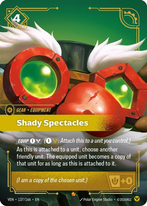 Shady Spectacles (#137/166) (Vendetta) Near Mint Foil