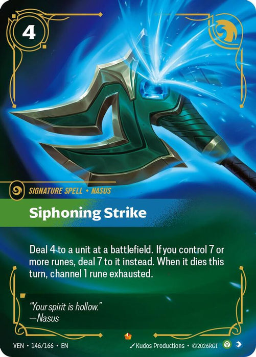 Siphoning Strike (#146/166) (Vendetta) Near Mint Foil