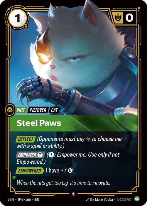 Steel Paws (#043/166) (Vendetta) Near Mint Foil