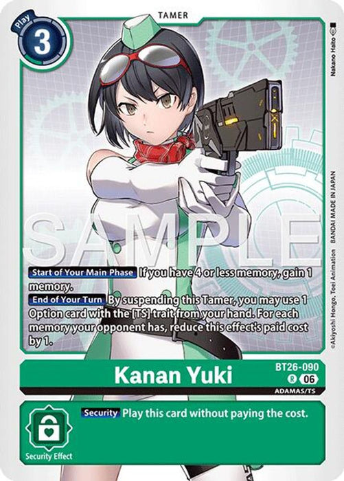 Kanan Yuki (#BT26-090 R) (Timeless Bonds) Near Mint Foil