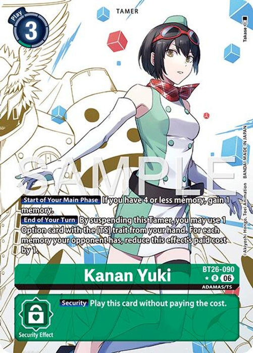 Kanan Yuki Alternate Art (#BT26-090 R) (Timeless Bonds) Near Mint Foil