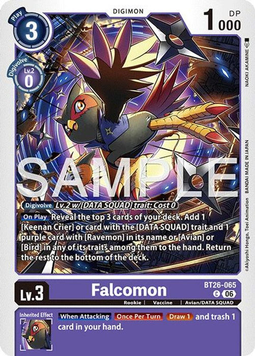 Falcomon (#BT26-065 C) (Timeless Bonds) Near Mint