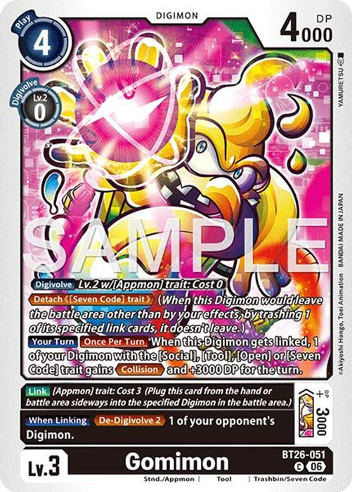 Gomimon (#BT26-051 C) (Timeless Bonds) Near Mint