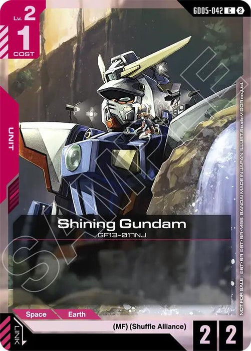 Shining Gundam (GD05 Release Event) (#GD05-042) (Gundam Promotional Cards) Near Mint Holofoil