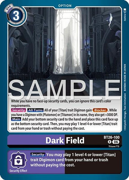 Dark Field (#BT26-100 R) (Timeless Bonds) Near Mint Foil