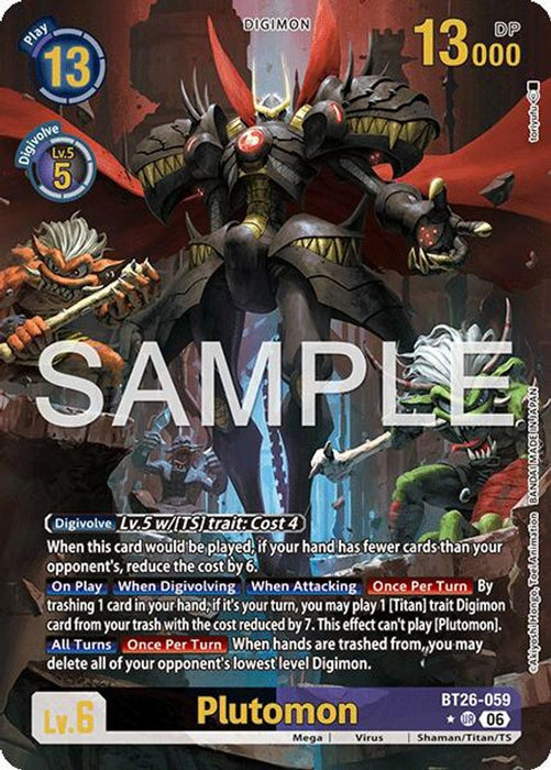 Plutomon Alternate Art (#BT26-059 UR) (Timeless Bonds) Near Mint Foil