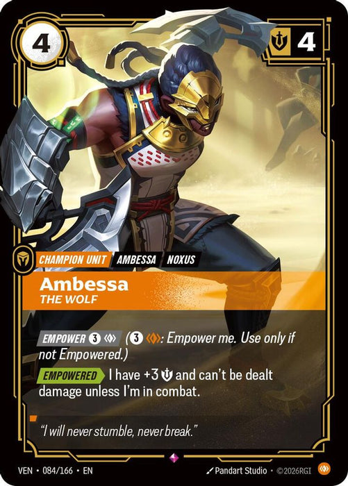 Ambessa, The Wolf (#084/166) (Vendetta) Near Mint Foil