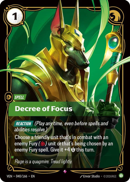 Decree of Focus (#040/166) (Vendetta) Near Mint Foil