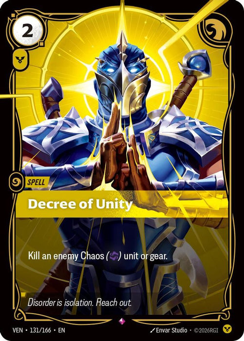 Decree of Unity (#131/166) (Vendetta) Near Mint Foil