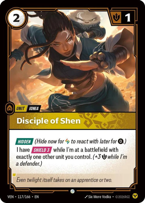 Disciple of Shen (#117/166) (Vendetta) Near Mint