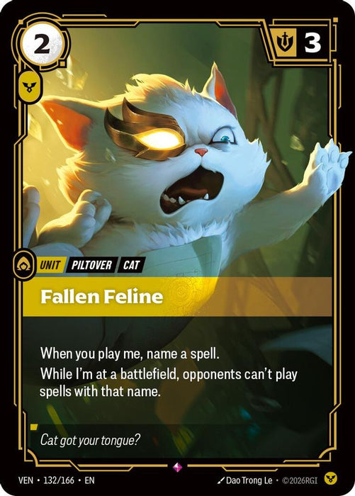 Fallen Feline (#132/166) (Vendetta) Near Mint Foil